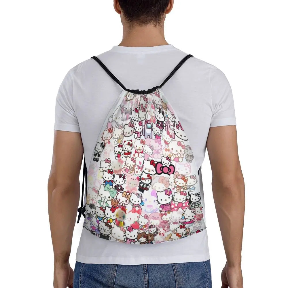 Hello Kitty Drawstring Backpack — Cute Strength, Daily Charm, Universal Smile