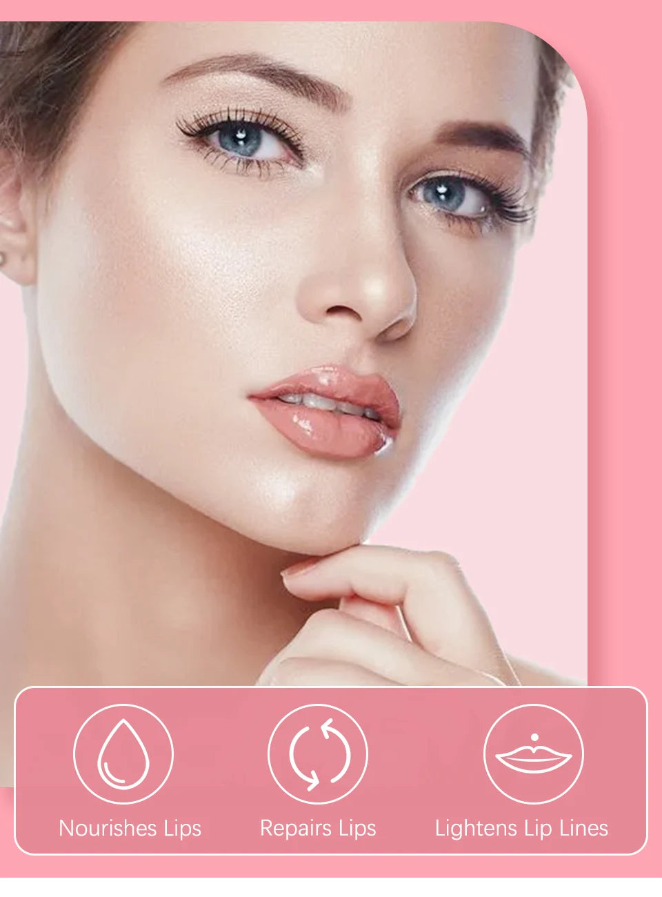 Moisturizing Lip Balm Original Lip Oil Gloss Care of the Lips Benetitnt for Lips Plumping Exfoliating Pink Plumping Gloss Oil - THOOBO!