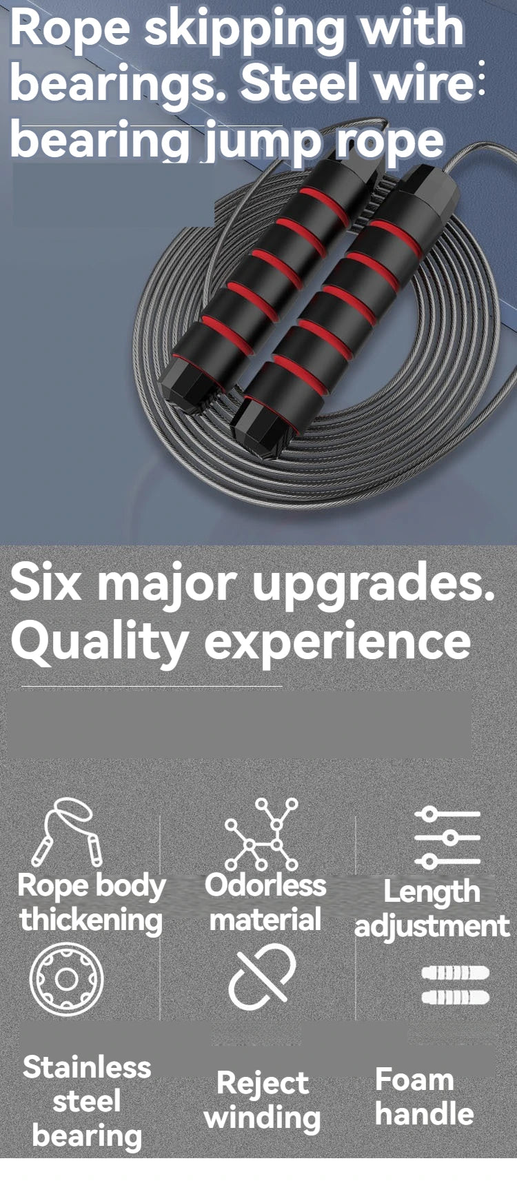 TurboWhip Elite – Adjustable Steel Speed Rope for Cardio Carnage & Backyard Burnouts