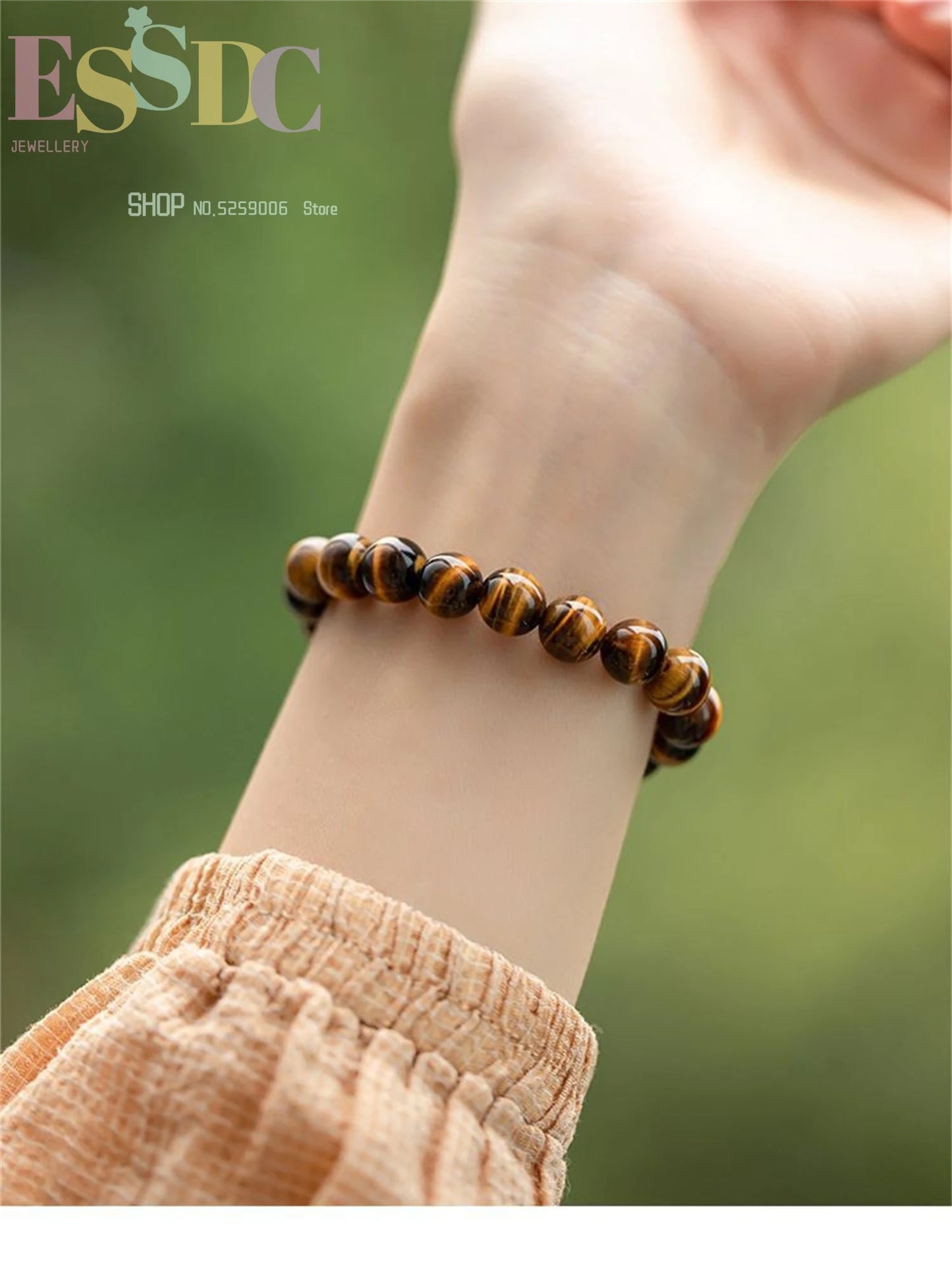 Tiger Eye & Hematite Energy Bracelet – Magnetic Healing Beads for Strength, Balance & Happy Vibes ✨