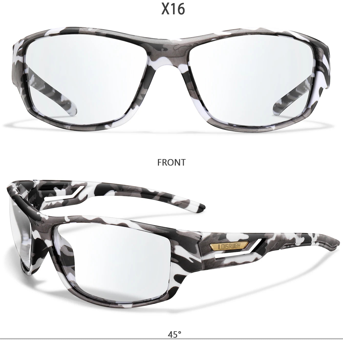 LOISRUBY CamoShift Photochromic Cycling Sunglasses – Road-Ready Vision for Every Light & Every Ride - THOOBO!