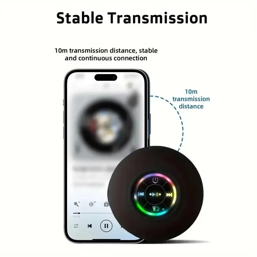 Splash & Jam – Waterproof Wireless Bluetooth Speaker with Suction Power & Big Sound Vibes