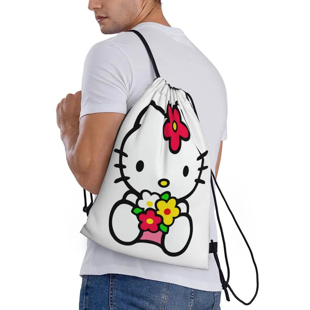 Hello Kitty Drawstring Backpack — Cute Strength, Daily Charm, Universal Smile