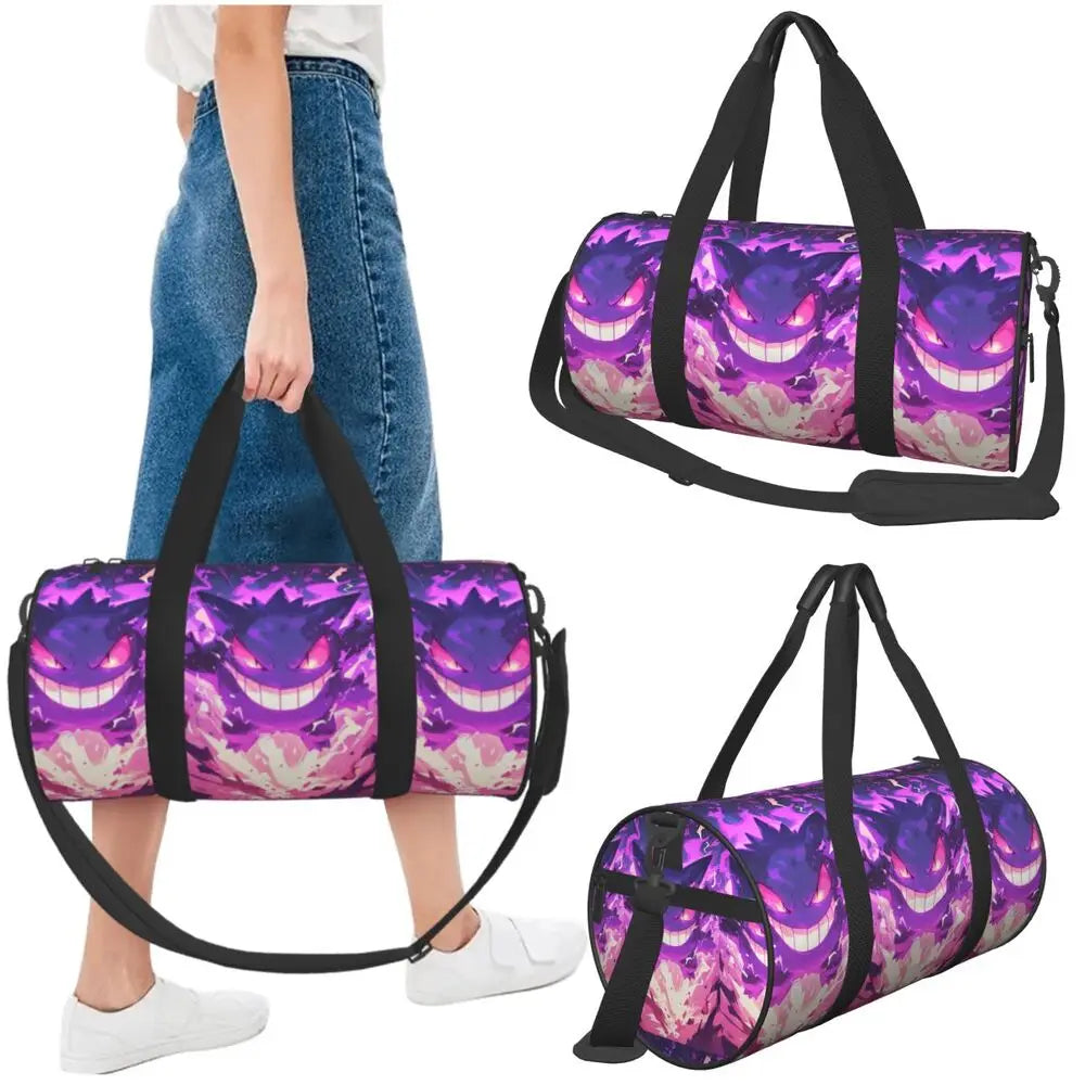 Gengar ShadowPack — Large Waterproof Pokémon Travel & Gym Duffle Bag for Hardcore Trainers