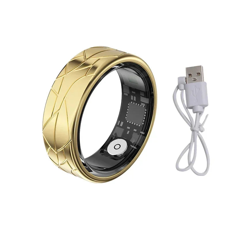 Smart Ring Women Health Tracker Heart Rate Blood Oxygen Photo Control Brush Tiktok Waterproof Multi-sport Modes Men Fitness Ring