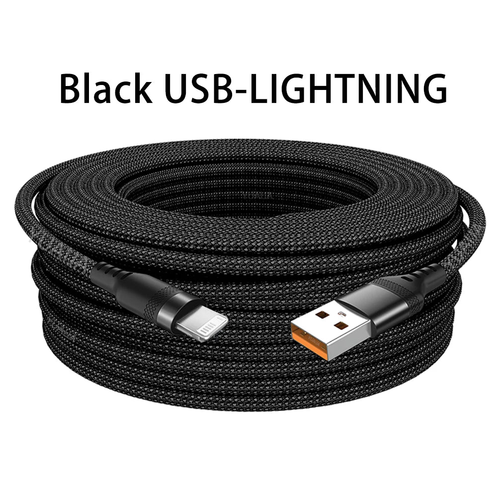 USB TYPE C Fast Charge Cable LIGHTNING 3m 5 Meters USB C Android Micro USB Extend Charging Cable for iPhone 14 Xiaomi OnePlus - THOOBO!