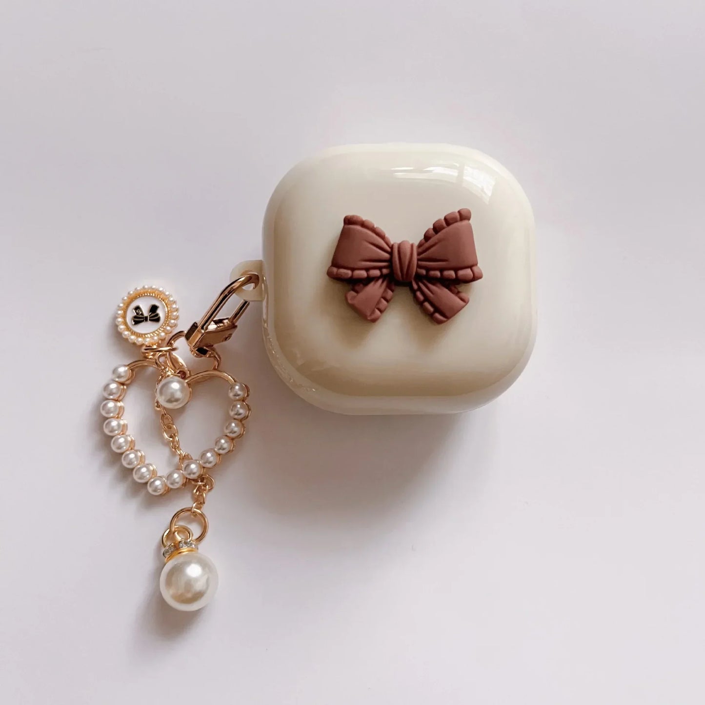 New DIY Fro Samsung Galaxy Buds FE 2 Pro Live Earphone Cover, Suitable for Samsung Galaxy Bugs 3 Pro Buds 3, with Keychain
