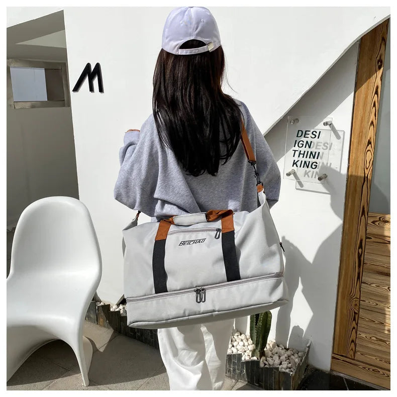 AquaVault Pro — Oxford Waterproof Travel & Gym Tote with Shoe Compartment