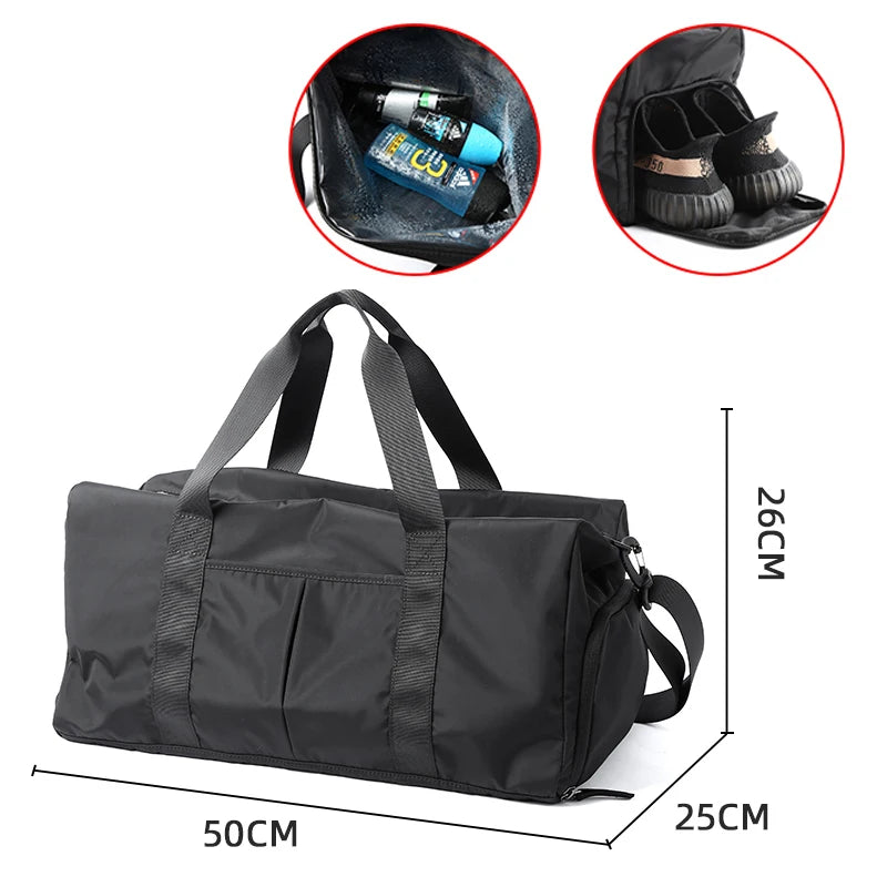 StormCore Duffle — Waterproof Oxford Gym & Travel Bag With Shoe Compartment & Wet Pocket