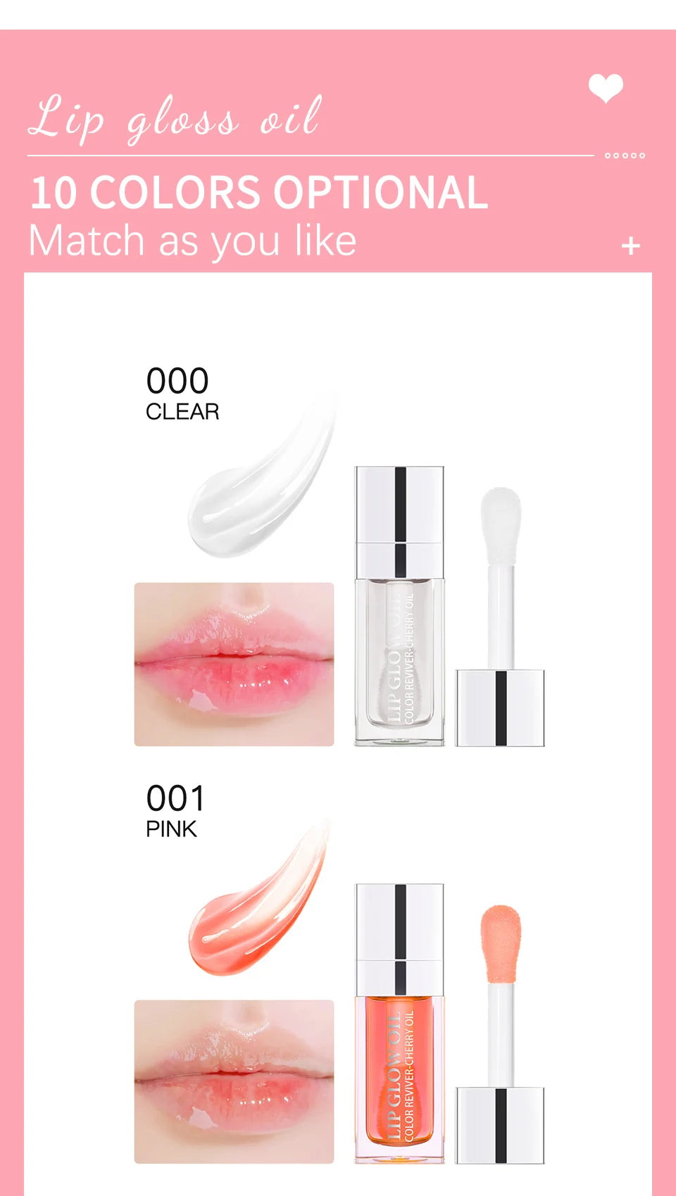 Moisturizing Lip Balm Original Lip Oil Gloss Care of the Lips Benetitnt for Lips Plumping Exfoliating Pink Plumping Gloss Oil - THOOBO!