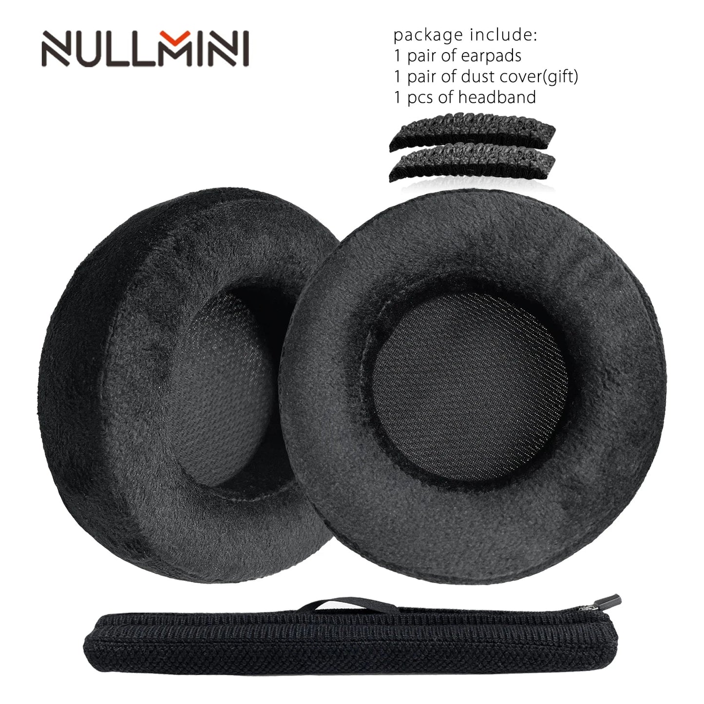 NullMini Replacement Earpads for Corsair Virtuoso RGB, Virtuoso RGB Wireless SE, Virtuoso RGB Wireless XT Headphones Headband