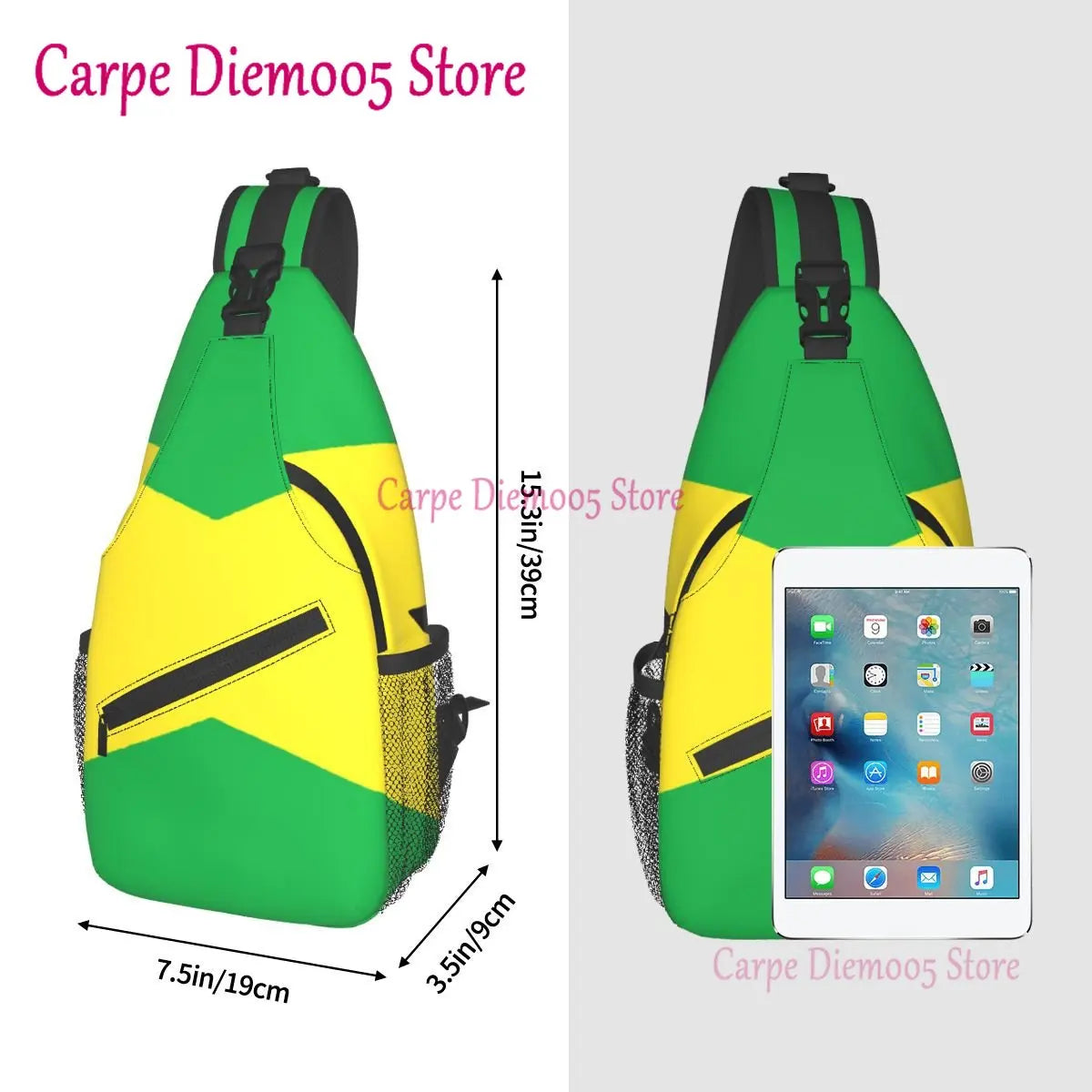 One Love Carry — Jamaica Flag Crossbody Sling Backpack For Everyday Vibes