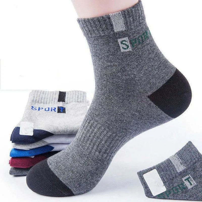 10pairs Breathable Cotton Sports Stockings Men Bamboo Fiber Autumn and Winter Men Socks Sweat Absorption Deodorant Business Sox - THOOBO!