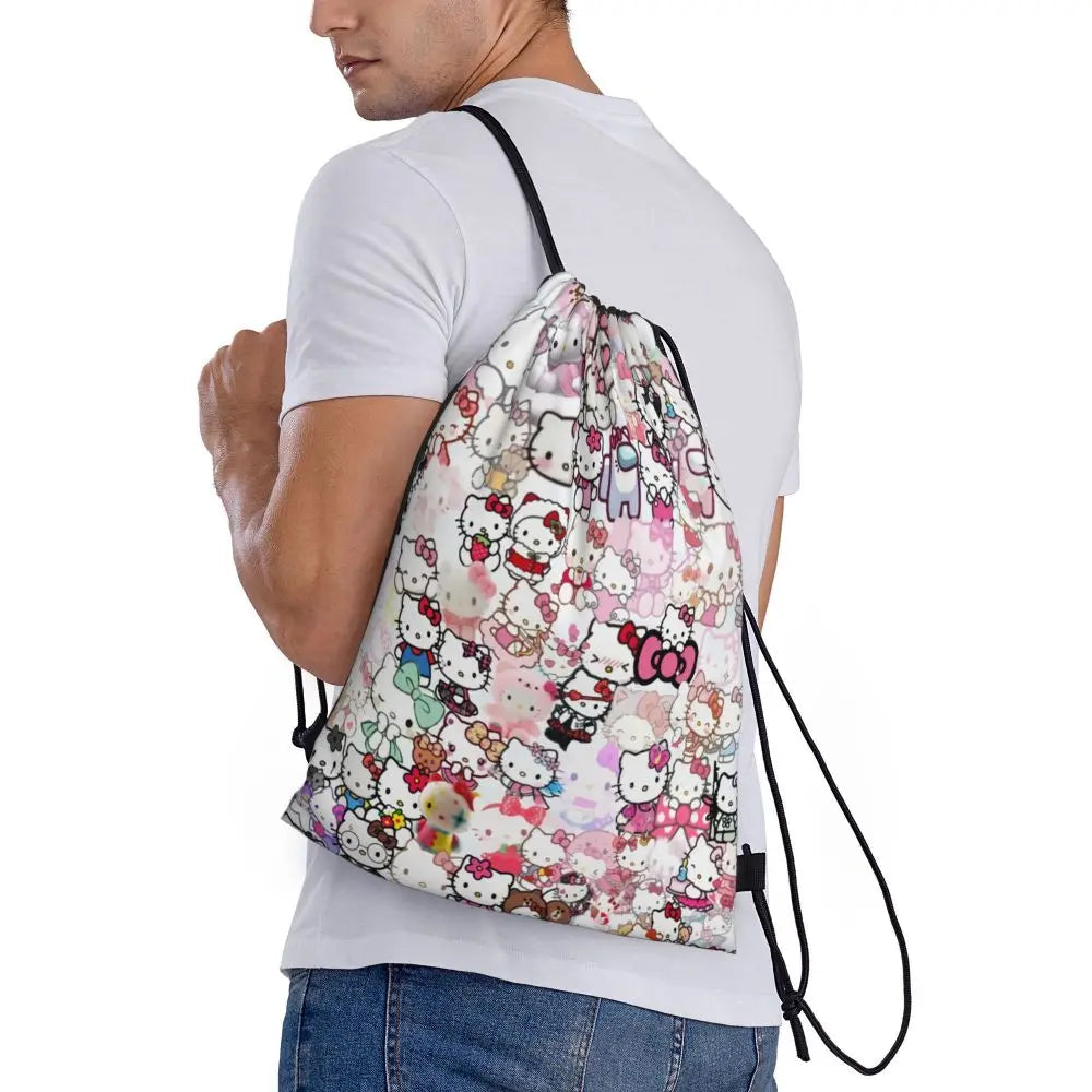 Hello Kitty Drawstring Backpack — Cute Strength, Daily Charm, Universal Smile