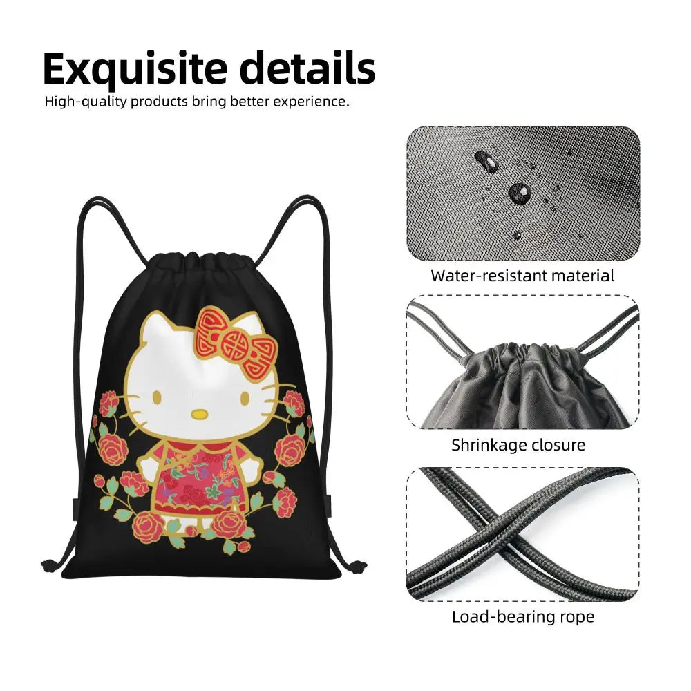 Hello Kitty Drawstring Backpack — Cute Strength, Daily Charm, Universal Smile