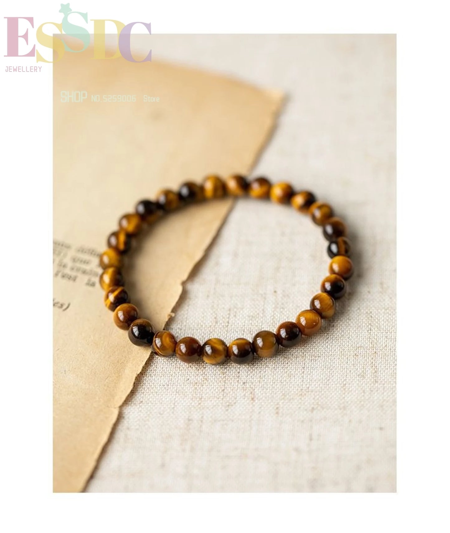 Tiger Eye & Hematite Energy Bracelet – Magnetic Healing Beads for Strength, Balance & Happy Vibes ✨