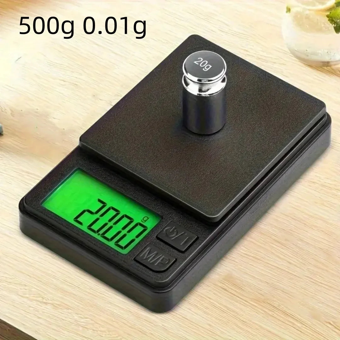 PRECISION PIXEL Mini Jewelry Scale – 0.01g Accuracy Pocket Weighing Wizard for Gold, Gems & Herbs - THOOBO!