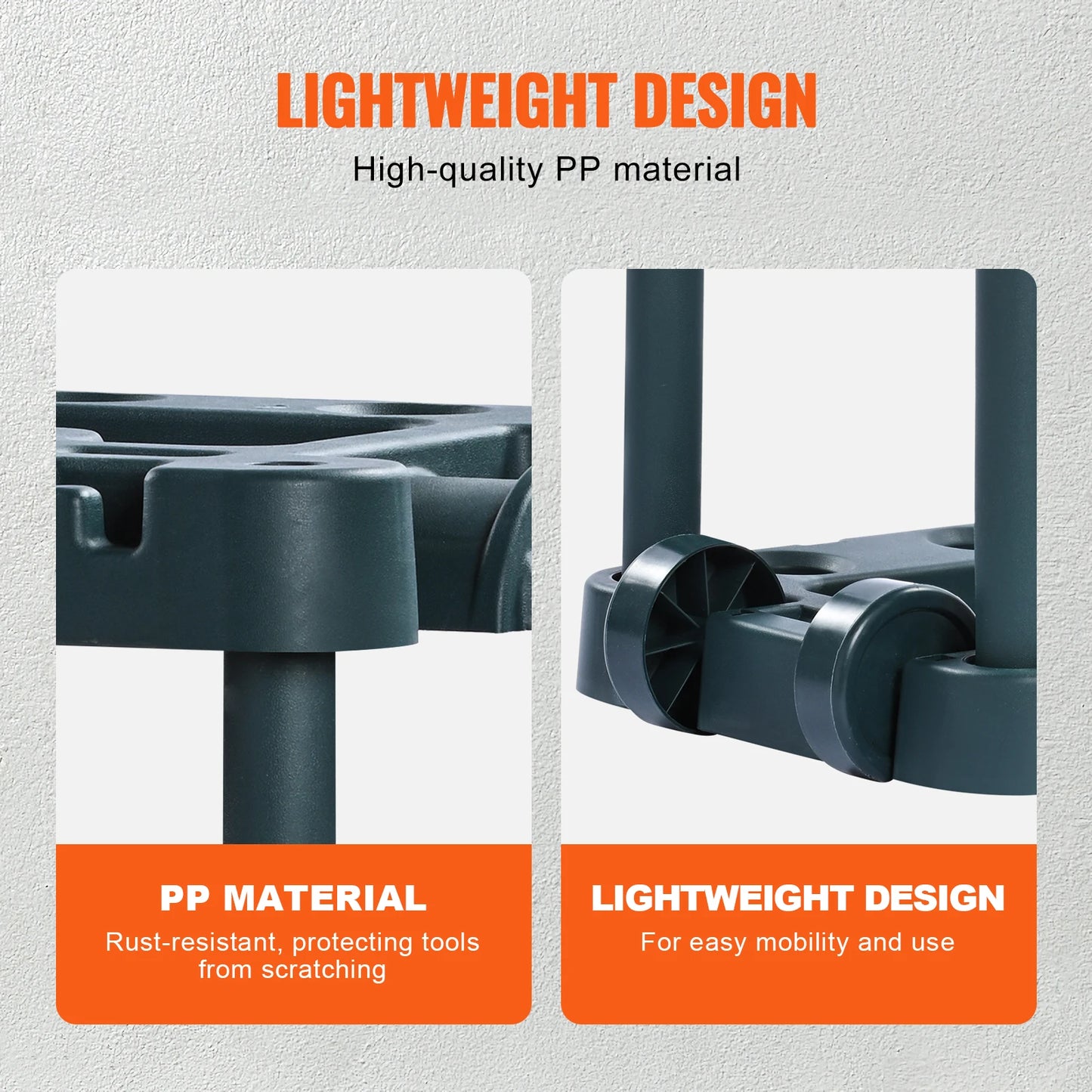 YardMaster 10-Slot Garden Tool Organizer – Heavy-Duty Storage Rack for Rakes, Shovels, Brooms & Garage Gear