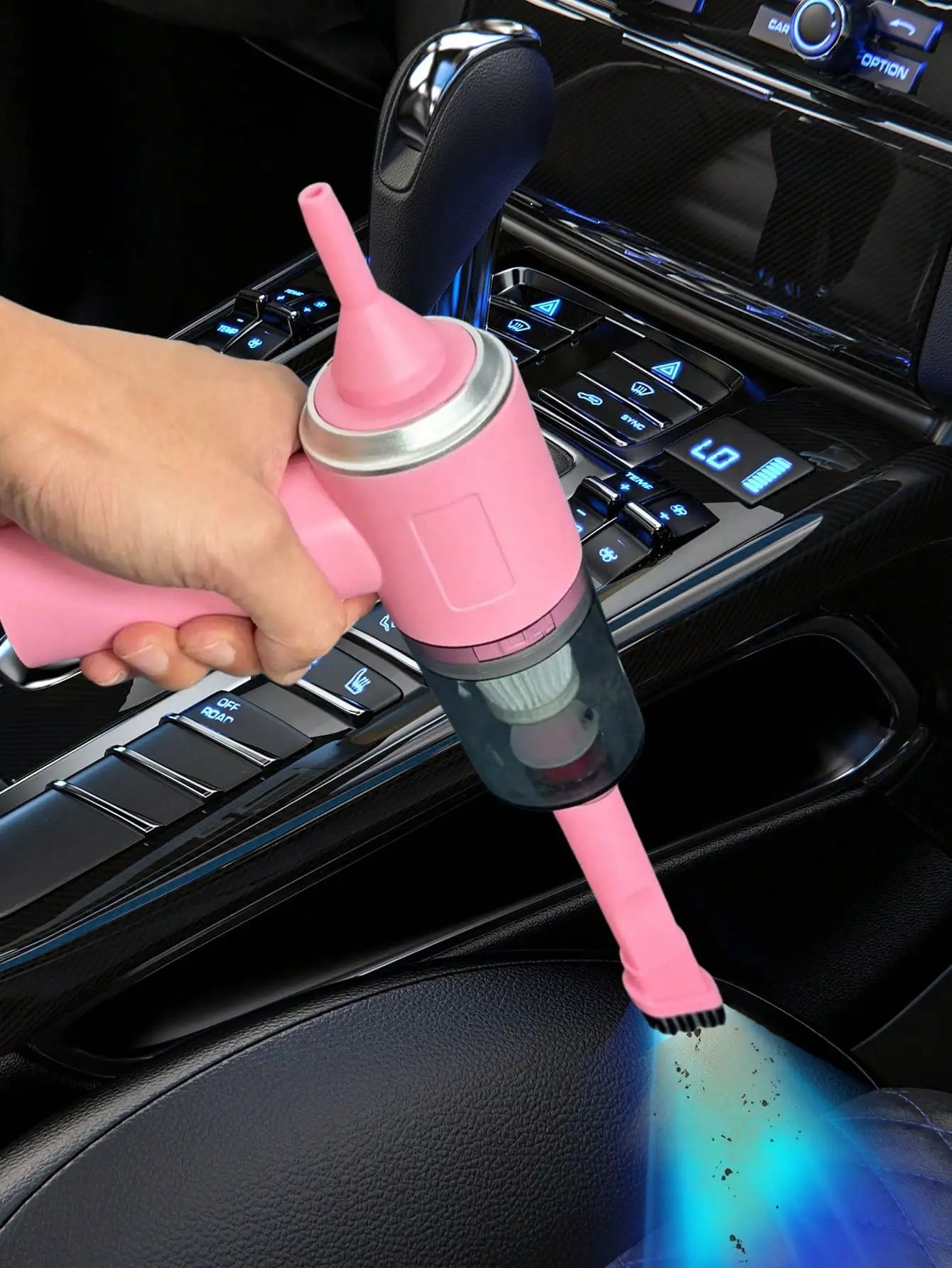 WhirlSnap 3-in-1 Mini Vac — Suction, Blow, & Precision Clean | USB Recharge | Car-to-Home Pocket Power