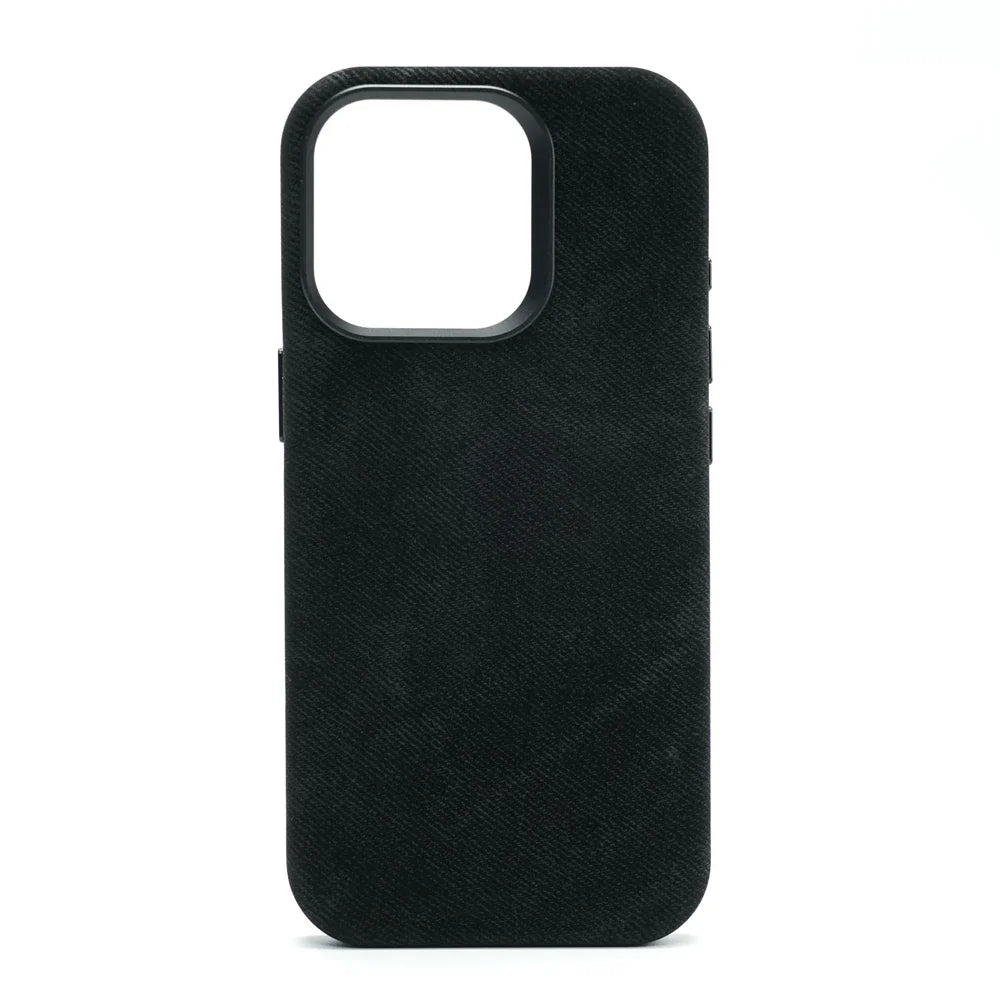 Luxury Metal Lens Magnetic Fiber Leather Case For iPhone 16 Pro Max 15 14 Plus 13 12 MagSafe Wireless Charging Shockproof Cover