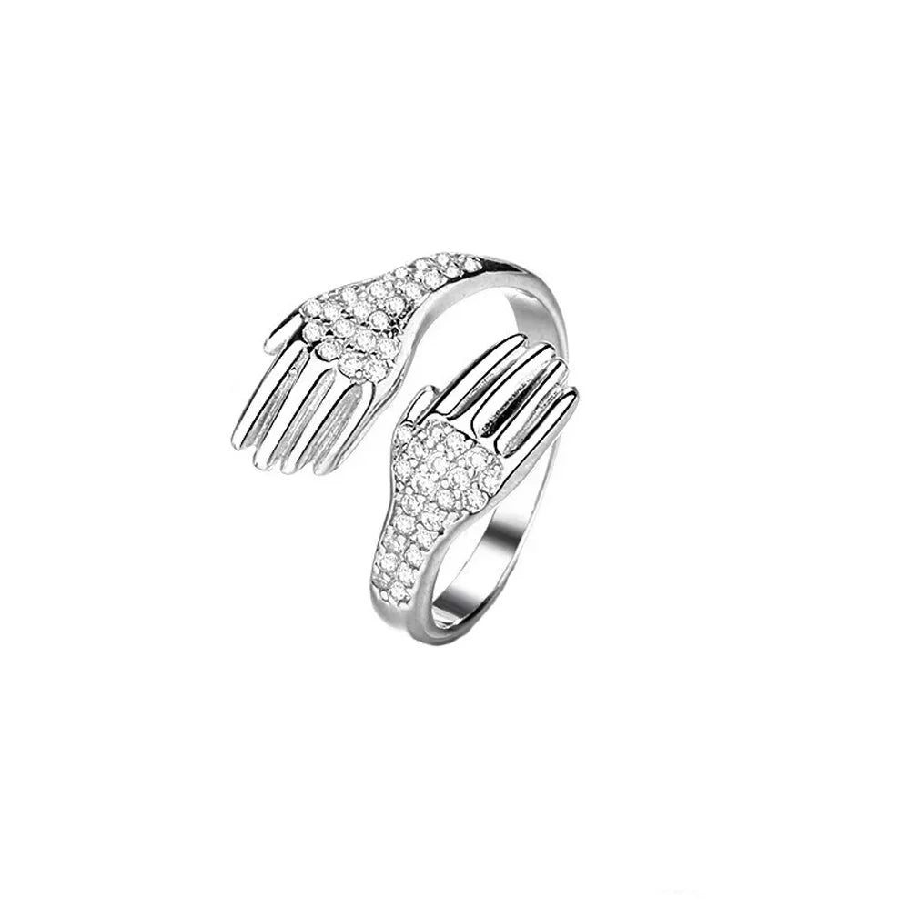 Lumé Curve Adjustable Zircon Ring — Effortless Sparkle for Every Kind of Day