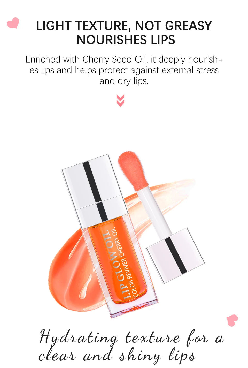 Moisturizing Lip Balm Original Lip Oil Gloss Care of the Lips Benetitnt for Lips Plumping Exfoliating Pink Plumping Gloss Oil - THOOBO!