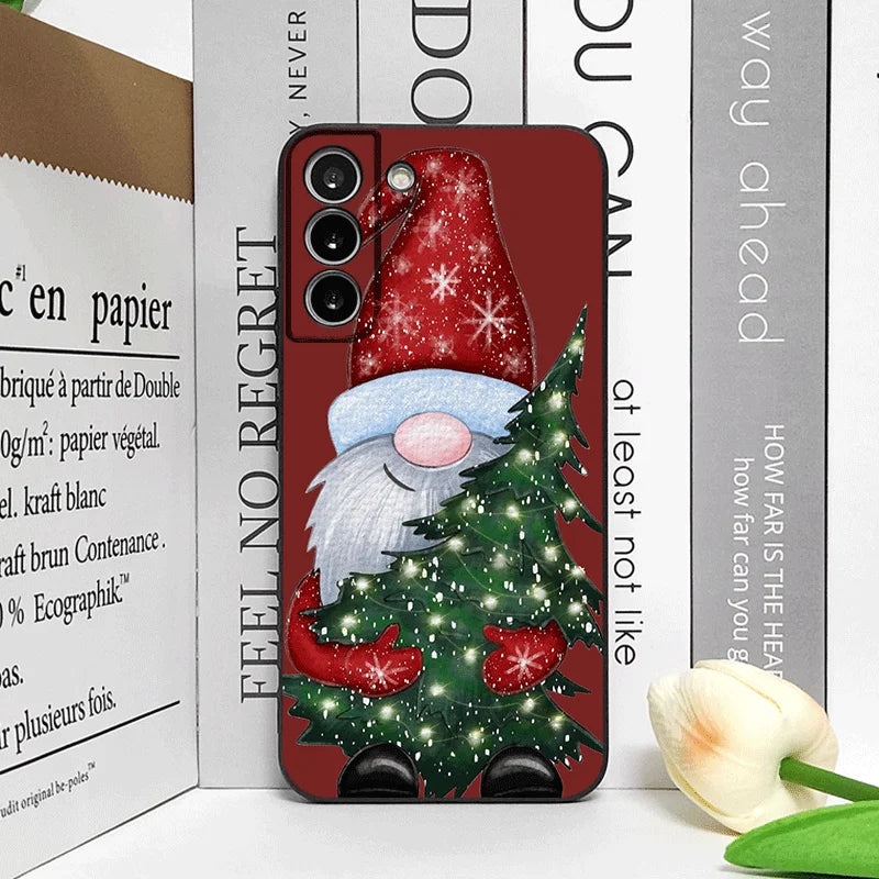 Merry Christmas Tree Santa Claus Pattern Phone Case for Google Pixel 9A 8A 7A 6A 7 PRO 8 9 Pro XL 5G Shockproof Soft Back Covers