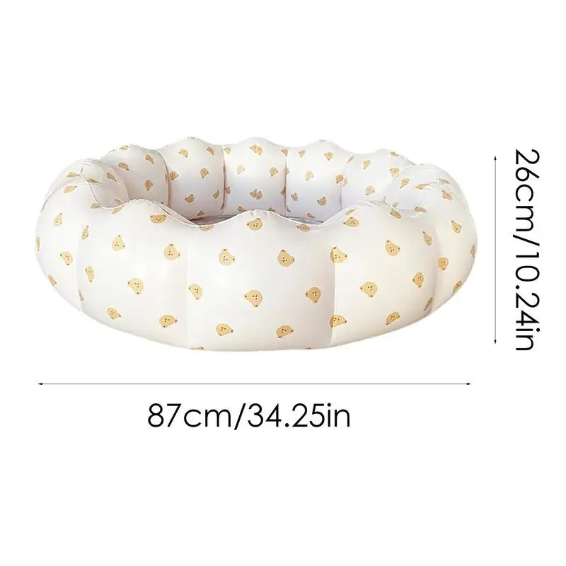 Kiddie Pool Petal Shape Foldable Pool Portable Kids Float Small Dip PVC Pool For Backyard Indoor Outdoor Use Sea Ball Dog - THOOBO!