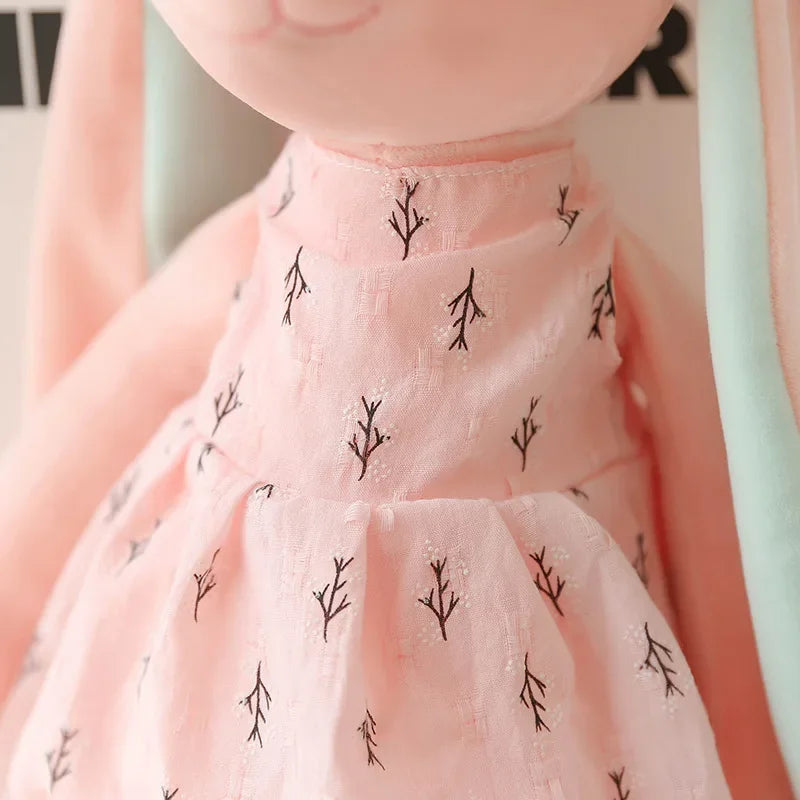 Kawaii Long Ear Rabbit Plush Toy – Soft Sleep Comfort Doll for Kids