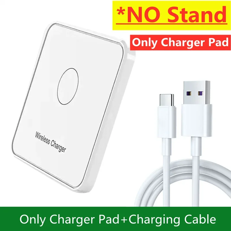 30W Wireless Charger Pad Stand Desktop Ultra-thin Mobile Phone Fast Charging Dock Station For iPhone 15 14 13 12 Samsung Xiaomi