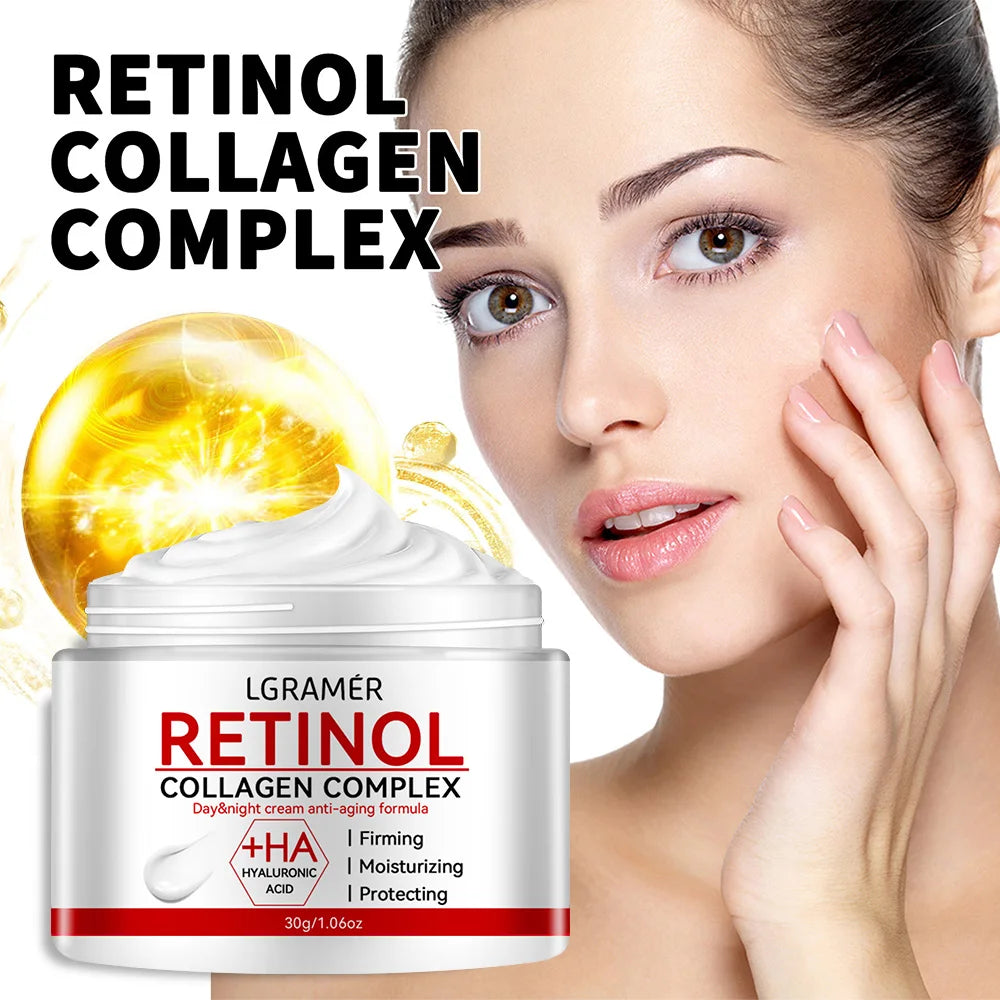 Retinol Lifting Firming Cream Collagen Smooth wrinkles Face Cream For Moisturizer Whitening Brighten Skin Products - THOOBO!