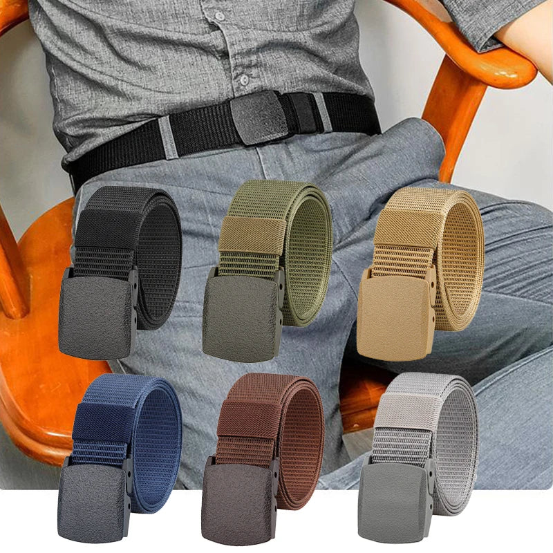 StealthStrap Airport-Ready Tactical Nylon Belt – Ultra-Light, Metal-Free, Adjustable Outdoor Waist Belt for Men & Women (1.5" Wide)