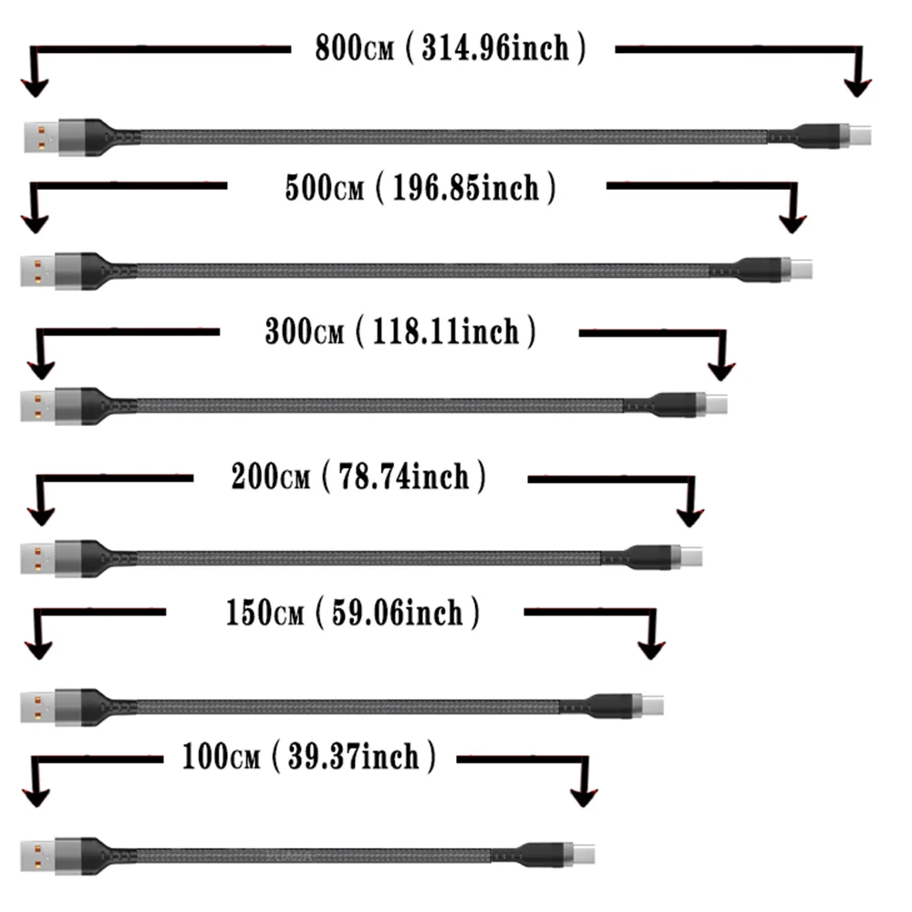 USB TYPE C Fast Charge Cable LIGHTNING 3m 5 Meters USB C Android Micro USB Extend Charging Cable for iPhone 14 Xiaomi OnePlus - THOOBO!