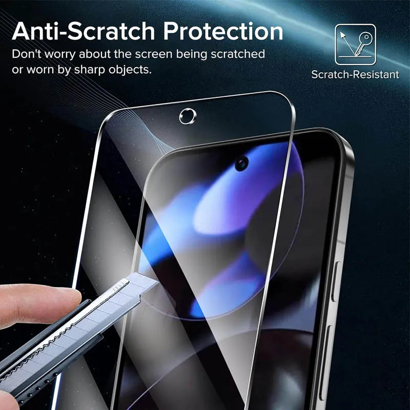Fingerprint unlock Glass for Pixel 9 Pro 10 8A 9A 7 7A 8 Pro Screen Protector Pixel 9 Pro XL Tempered Glass for Google Pixel 9