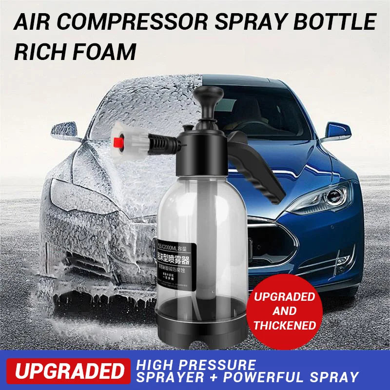 2L Car Wash Spray Bottle Foam Wash Sprayer Hand Pump Foam Sprayer Car Air Pressure Spray Washer Nozzle Can Auto Window Cleaning - THOOBO!