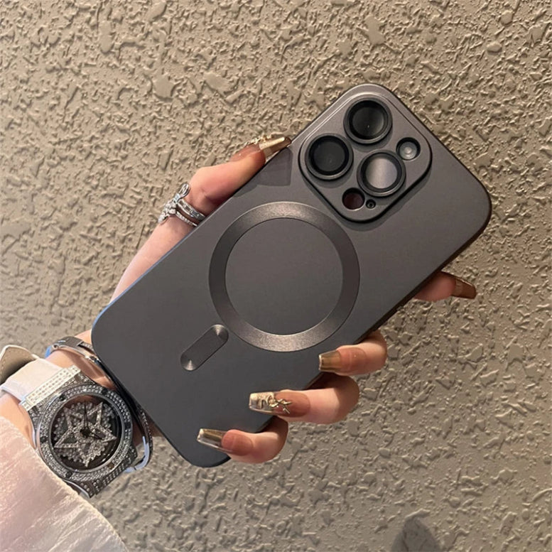 Original For Magsafe Magnetic Case For iPhone 16 13 12 11 14 15 Pro Max Matte Shockproof Cover Wireless Charge Phone Accessories - THOOBO!