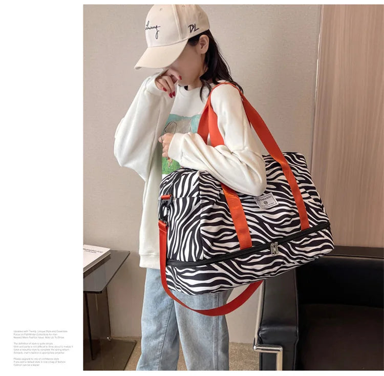 SkyVault Oxford — Waterproof Large-Capacity Travel & Gym Tote for Fashion, Fitness, and Flight