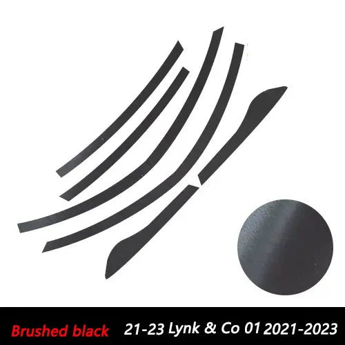 1 Set Door Window Upper Trim Strip Protective Sticker Protector Trim Strip Car Exterior Accessories For Lynk & Co 01 2017-2021