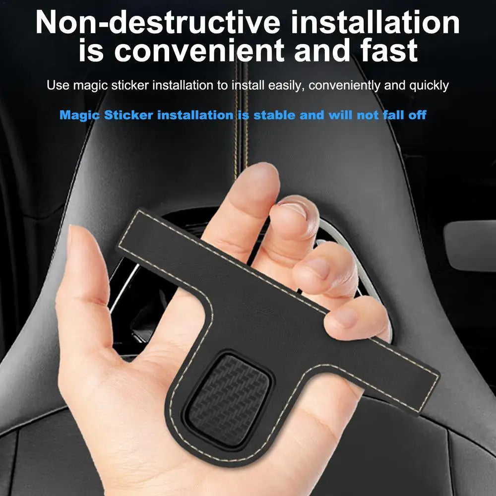 PU Leather Sports Seat Purse Hook Organizer That Says “Nope” to Chaos