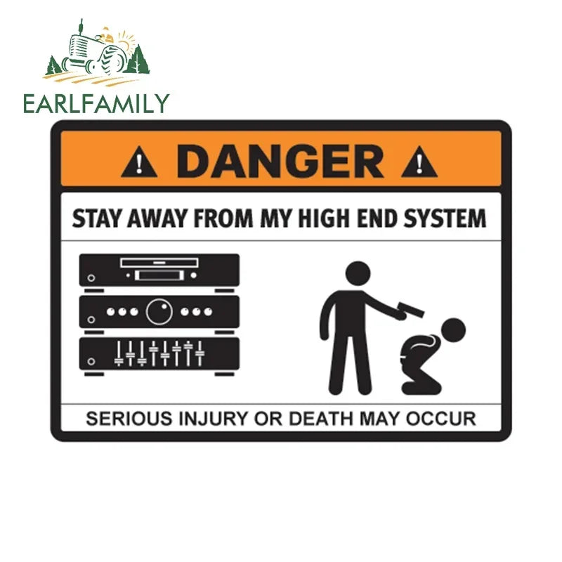 Stay Away From My ATV Sticker – 3D waterproof decal for rides, gear & mischief