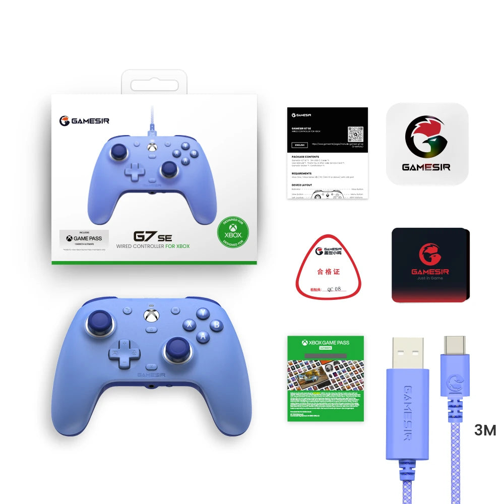 GameSir G7 SE Elite Wired Gamepad – Xbox Precision Meets PC Power with Hall Joysticks & Custom Panels