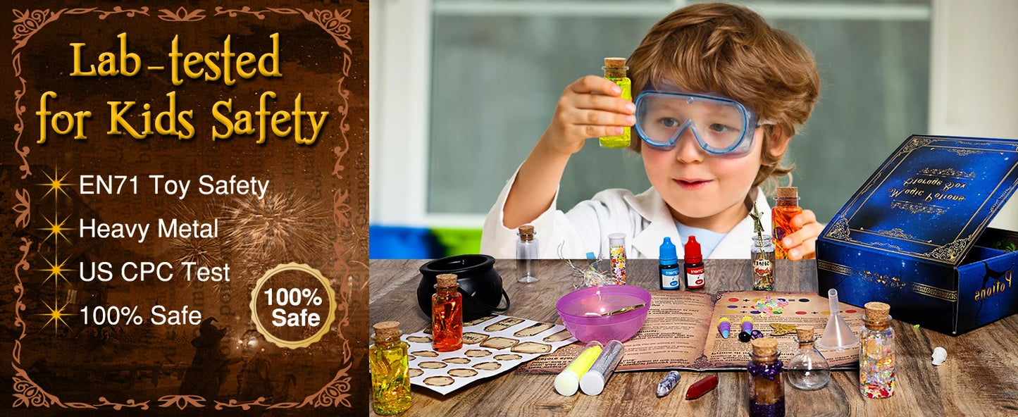 Witchlight WonderLab Potion Kit 🧪✨ — DIY Color-Changing Fairy & Horror Magic Craft Set for Halloween or Christmas