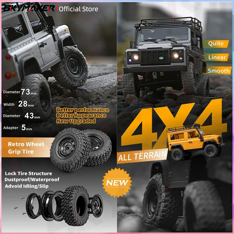 1:12 RC Car MN99s MN98 4WD Rock Crawler Remote Control Truck Toy