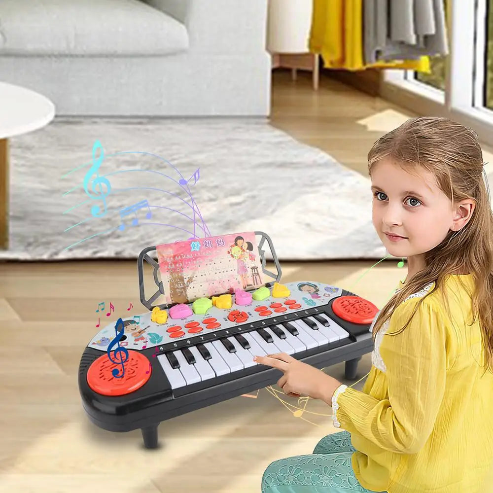 Kids Electronic Piano Keyboard Portable Education Toys Musical Instrument Christmas Gift For Child Beginner - THOOBO!