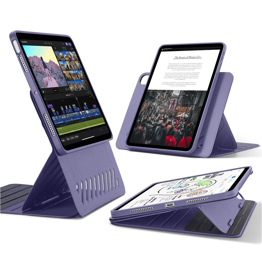 ESR for iPad Air 13 Case M2(2024) iPad iPad Air 4/5/Air 11 inch Case (2022/2020) Removable Magnetic Cover 9 Standing Angles