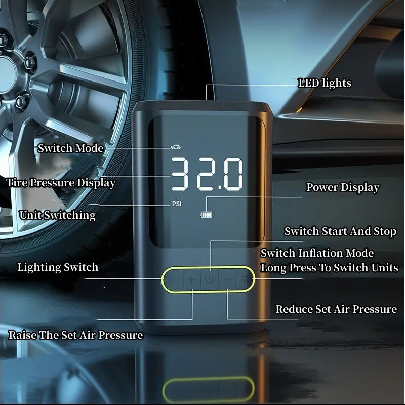 “Pump Commander Pro” Wireless Electric Air Compressor – Inflate Anything, Anywhere, Anytime - THOOBO!