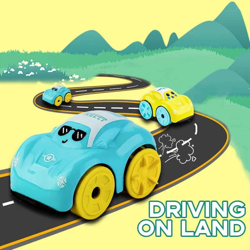 Amphibious Baby Bath Car Toy – Floating Wind-Up Swimming Car