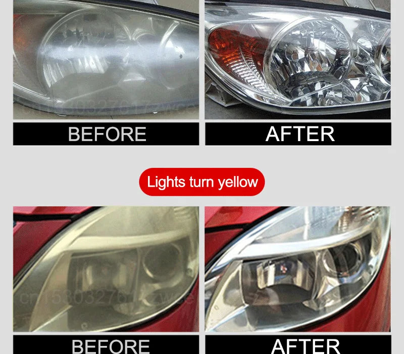 Headlight Hero Crystal-Clear Car Light Restoration & Polishing Kit – Fix Foggy, Yellowed, Oxidized Headlamps Fast - THOOBO!
