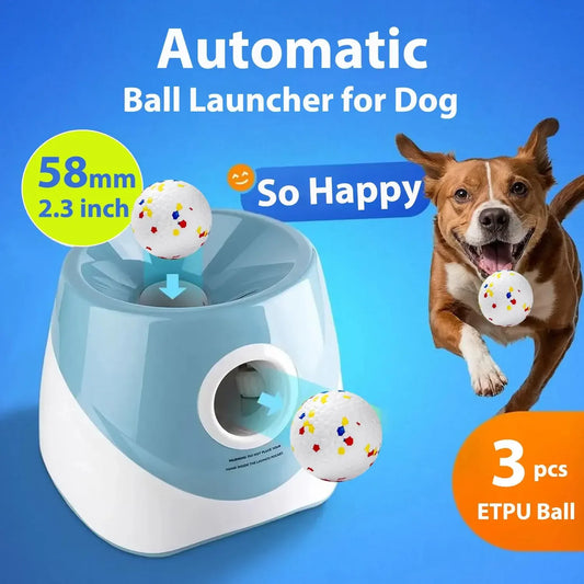 Dog Tennis Ball Launcher Dogs Chase Automatic Toys Automatic Fun Interactive Machine Fun Interactive Catapult Throw Rechargable