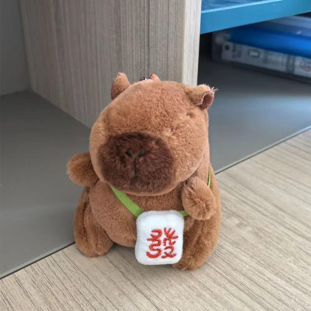 Cute Capybara Plush Toy – Hoodie with Wings Stuffed Animal Doll